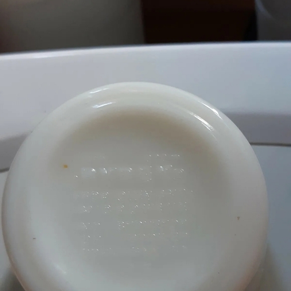 Lot of 8 Vintage Pyrex / Corning Ware USA white/green Coffee Mug / Cup 300ml #13 - Picture 3 of 5